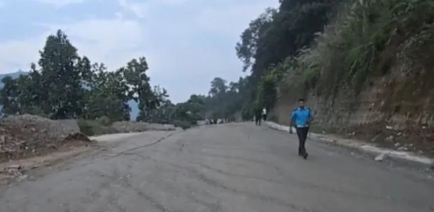 Prithvi Highway Closed After Gas Leak and Road Subsidence in Dhading