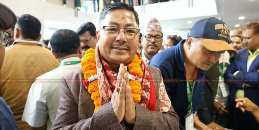 Shyam Krishna Khadgi Congratulates Gagan Thapa on Nepali Congress Presidency Win