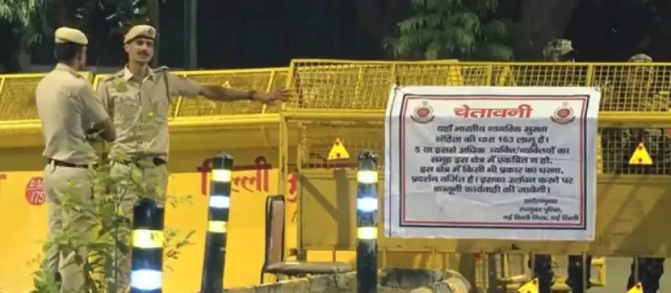 Delhi Police Tighten Security at Jantar Mantar Ahead of CJP Protest
