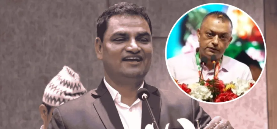 Pradip Poudel Congratulates Gagan Thapa on Nepali Congress Presidency