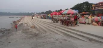 Narayani Flood Turns Chitwan Riverbank Into Sandbar, Sea Beach Embankment Safe