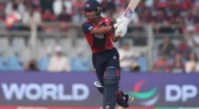 Rohit Paudel Scores Half-Century as Nepal Bat First Against Canada in League 2