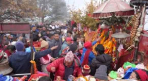 Pathibhara Temple Sees Surge in Devotees as Navaratri Begins
