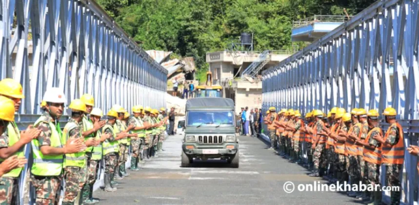 Bailey Bridge at Betrawati Restores Road Connectivity to Rasuwa After 47 Days