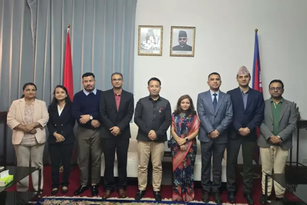 RSP Deputy Parliamentary Leader Ganesh Parajuli Visits Nepali Embassy in Beijing