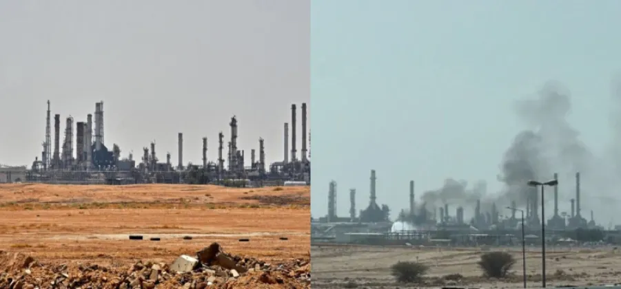 Houthis Claim Drone and Missile Attack on Saudi Aramco Facility Near Riyadh