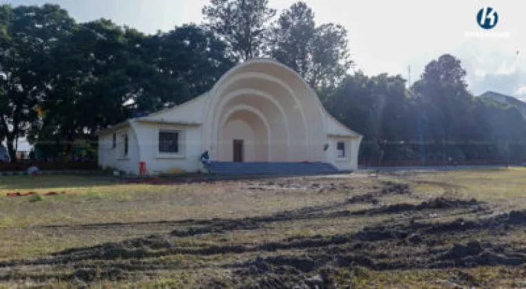 Nepali Congress Convention Leaves Khulamanch Grass Field Damaged
