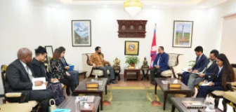 Foreign Minister Shishir Khanal Meets South African Ambassador Anil Suklal in Kathmandu