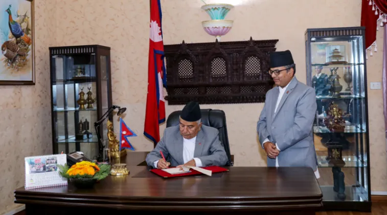 President Paudel Issues Two Ordinances on Forest and Land Laws