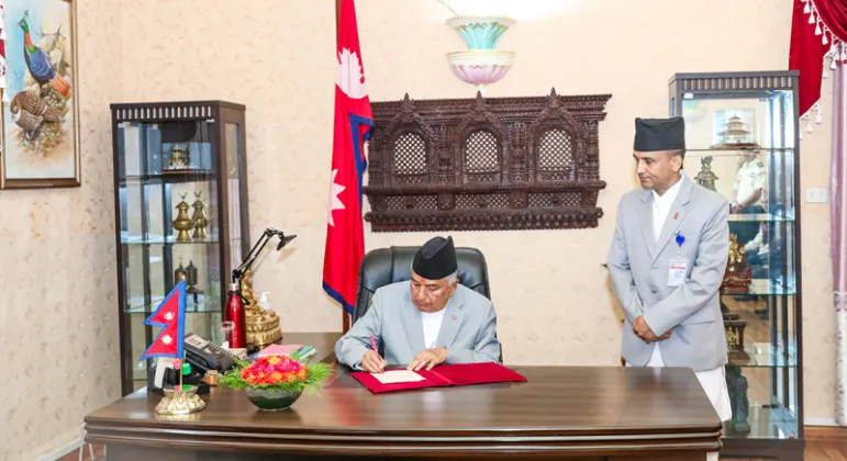 President Paudel Issues Forest and Land Law Amendment Ordinances