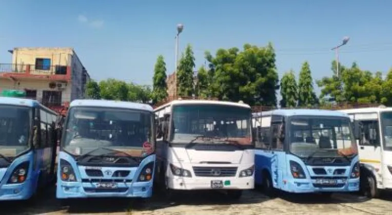 Nepalgunj Municipal Buses Deteriorate Unused After Rs 35.81 Million Purchase
