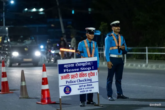 Kathmandu Traffic Police Take Action Against 18 Drivers for Drunk or Drugged Driving