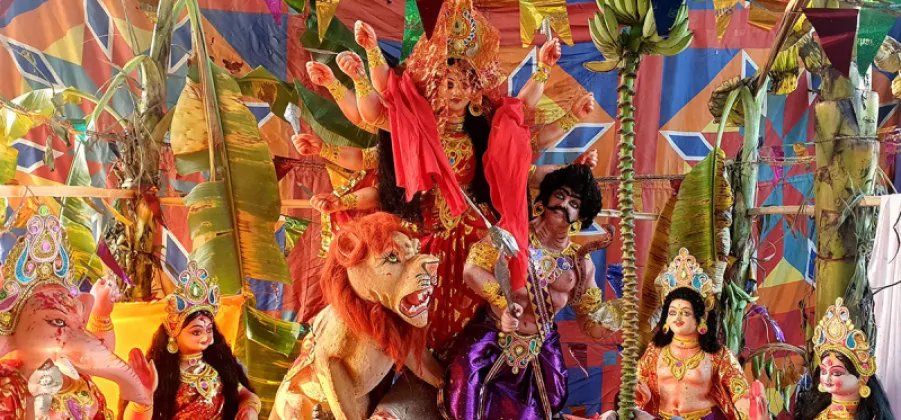 Dashain Brings Durga Idols and Night-Long Bhajans to Nepalgunj