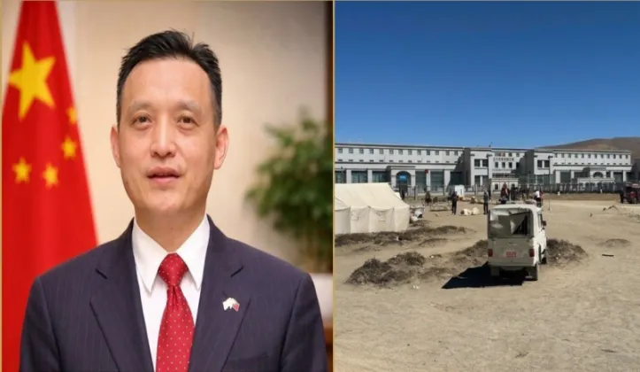 Chinese Ambassador Zhang Maoming Inspects Korala Border Crossing in Mustang
