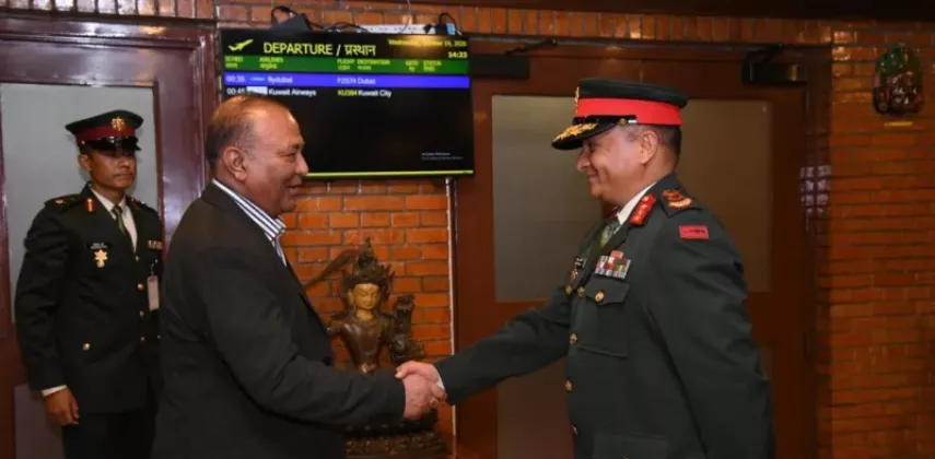 Nepal Army Chief Ashok Raj Sigdel Returns from Official UK Visit