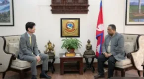 Foreign Minister Shishir Khanal Meets Newly Appointed South Korean Ambassador Park