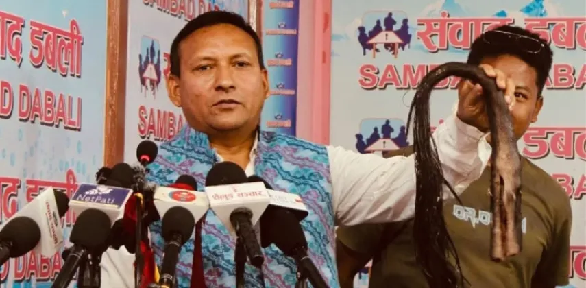 Dr Mitra Pariyar Stages ‘Tail Protest’ Against Caste Discrimination in Kathmandu
