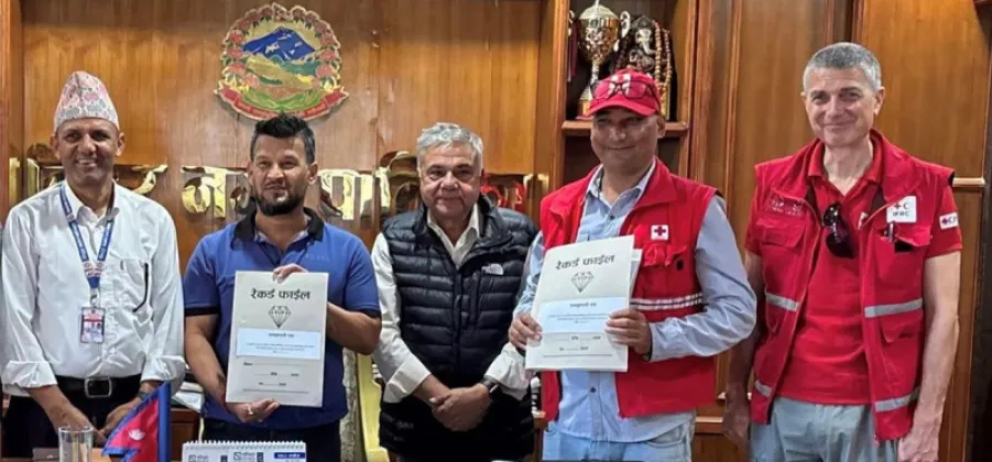 Nepal Red Cross and Bidur Municipality Launch Bhotekoshi Flood Recovery Support