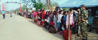 Health Screening Introduced at Gaddachauki Border for Dashain and Tihar Returnees