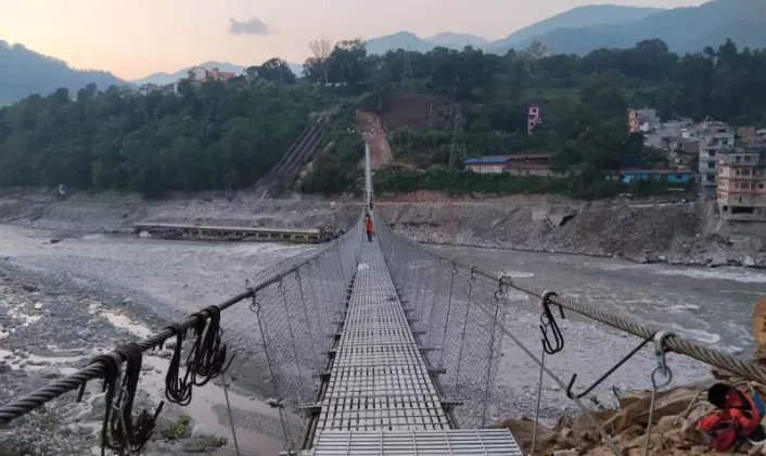 Nepal Construction Entrepreneurs Federation Completes 268-Metre Bridge in Nuwakot