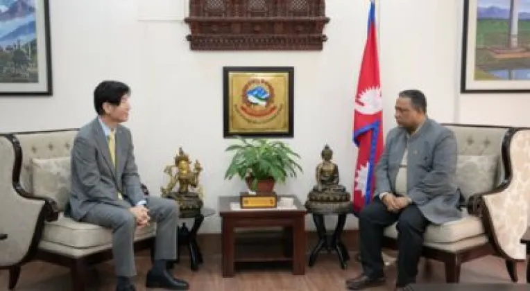 Nepal Foreign Minister Shishir Khanal Meets Newly Appointed Pakistani Ambassador