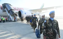 203 Nepali Peacekeepers Depart for South Sudan UN Mission