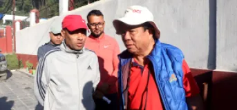 Minister Mahabir Pun Inspects Monsoon Disaster Damage in Myagdi