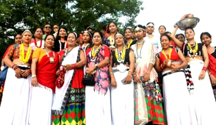 Sakhia dance brings Dashain festivity to Tharu villages in Banke