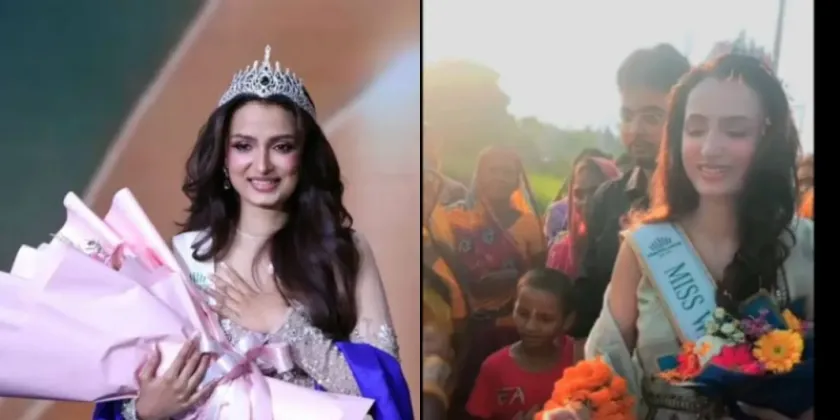 Miss Wellness World 2026 Winner Sanvi Mandal Welcomed in Janakpurdham