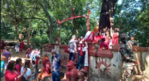 Devotees Visit Ban Devi Temple in Gokarna Forest During Navaratri