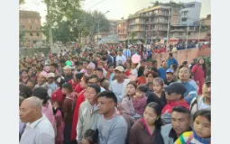 Crowds Throng Brahmayani Jatra in Bhaktapur on Vijaya Dashami
