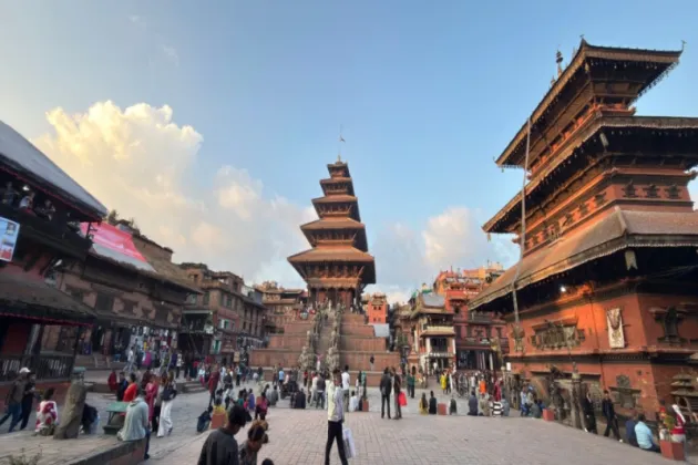 Living Goddess Kumari Visits Taleju Bhawani Temple in Kathmandu
