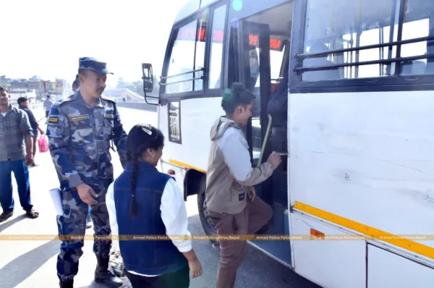 Free Bus Services by Nepal Police and APF Benefit 3,585 Passengers
