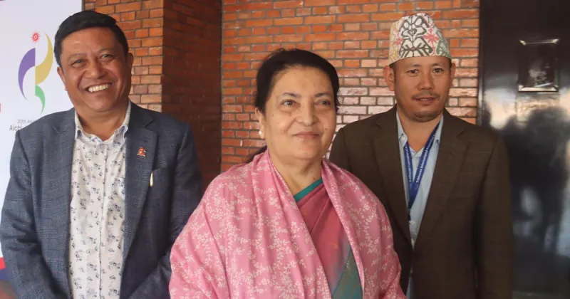 Former President Bidya Devi Bhandari Departs for China