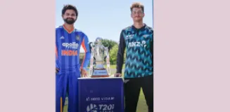 India Beat New Zealand by Four Wickets in Record T20I Run Chase