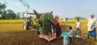 Thresher Machine Brings Self-Employment to Banke Youth