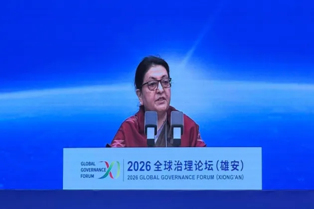 Bhandari Calls for Himalayan Climate Cooperation at China Forum
