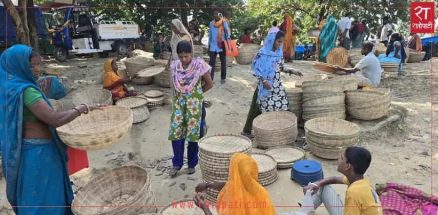 Chhath festival boosts bamboo goods trade in Siraha markets