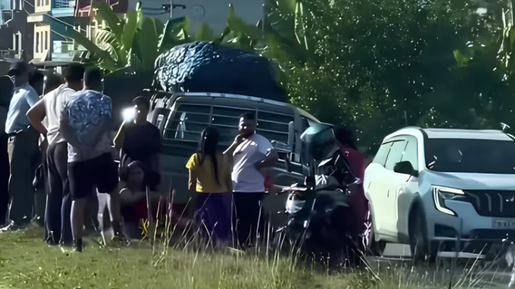 Three vehicles collide in Tanahun's Jamune, two injured