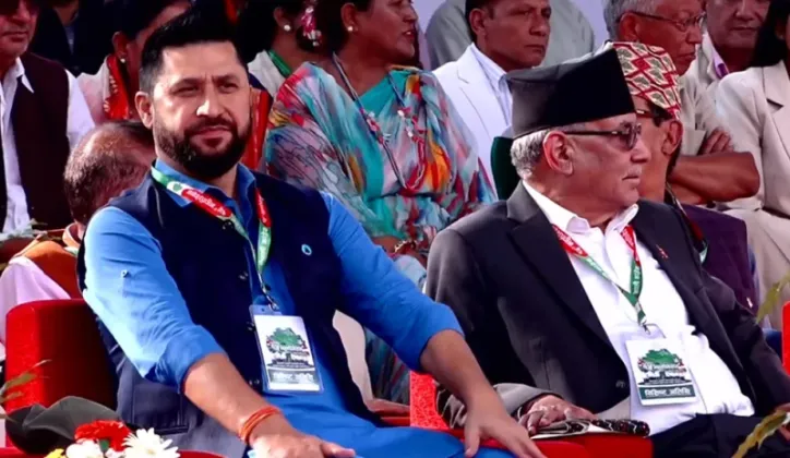 RSP Chairman Ravi Lamichhane Arrives at Nepali Congress Convention Venue in Kathmandu