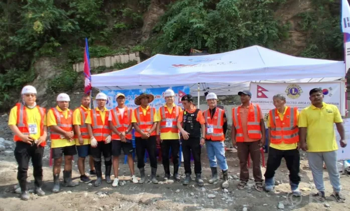 South Korean Volunteers Help Clean Flood-Hit Areas in Nuwakot