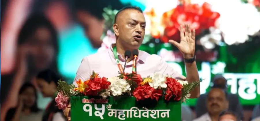 Gagan Thapa Says Sher Bahadur Deuba Did Not Attend Congress Convention Despite Reserved Seat