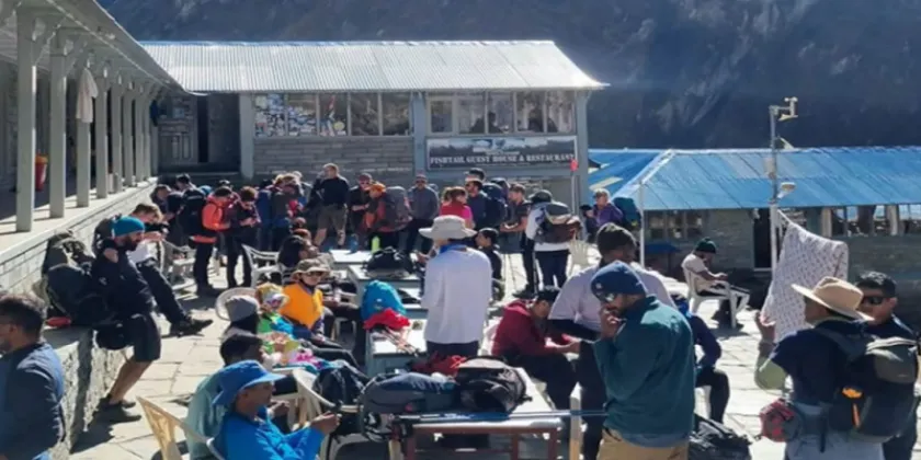 Tourist Numbers Rise at Annapurna Base Camp as Weather Clears