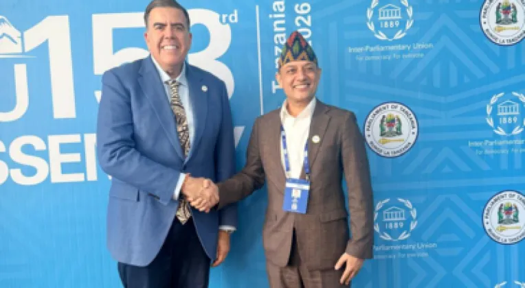 Nepal Speaker Aryal Meets Australian Counterpart Milton Dick in Tanzania