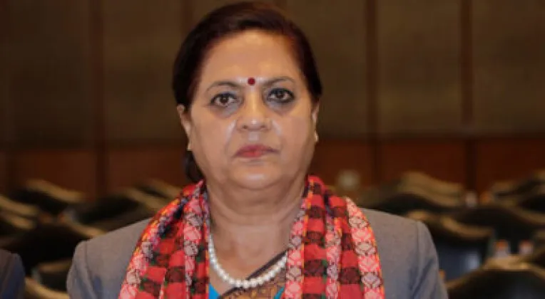Pushpa Bhusal Files Candidacy for Nepali Congress Women Vice-Chair