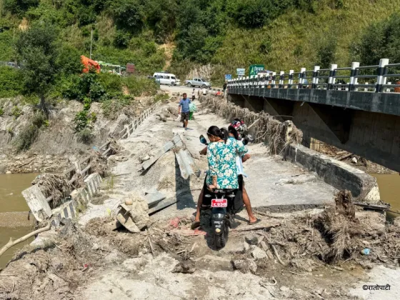 Flood Damage to Kolpukhola Bridge Puts Locals at Risk