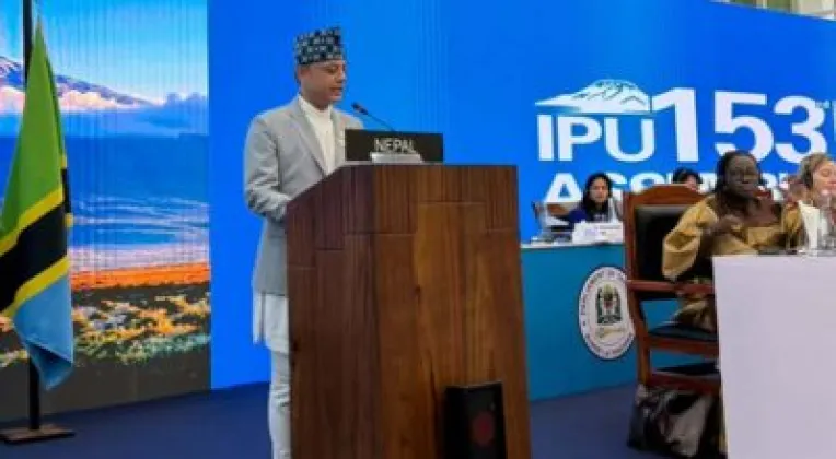 Nepal Speaker DP Aryal Calls for Climate Parliamentary Diplomacy at IPU Assembly