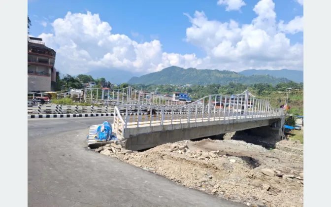 Three Motorable Bridges Completed on Mid-Hill Highway in Kaski