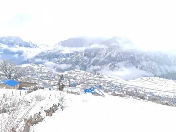 Rain and Snowfall Disrupt Daily Life in Humla
