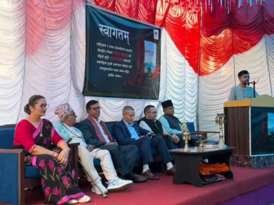 Saroj Bhattarai Launches Debut Book ‘Kaleji Prem’ in Kathmandu